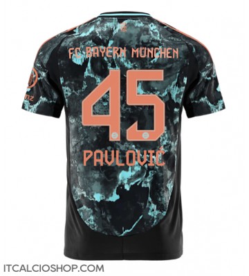 Bayern Munich Aleksandar Pavlovic #45 Seconda Maglia 2024-25 Manica Corta